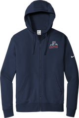 Hartford Jr. Wolfpack Nike Club Fleece Sleeve Swoosh Full-Zip Hoodie