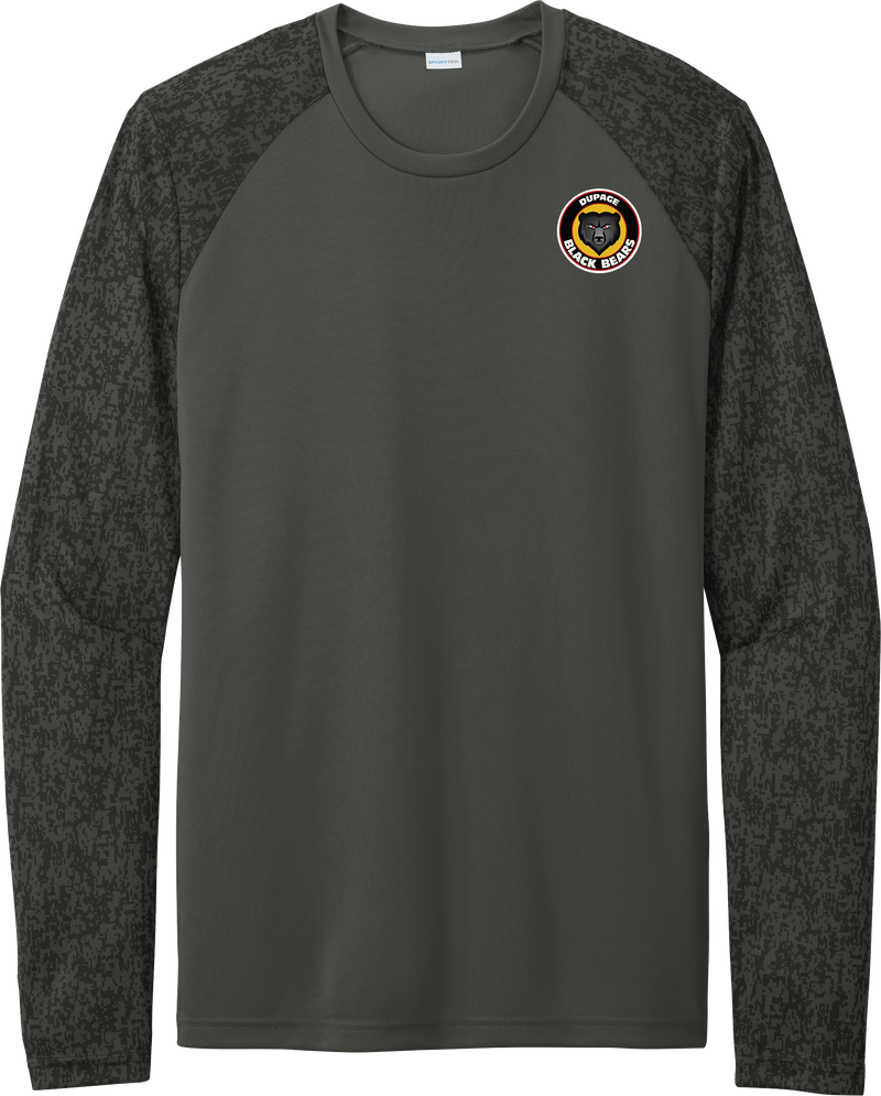 Dupage Black Bears Long Sleeve Digi Camo Tee