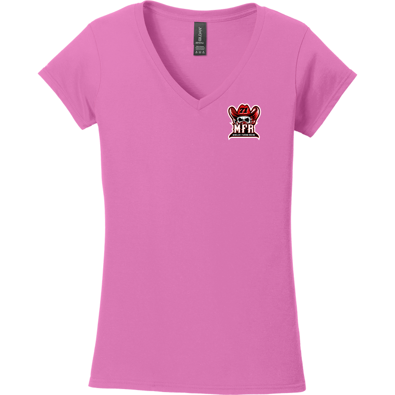 CT Oil Kings MFR Softstyle Ladies Fit V-Neck T-Shirt