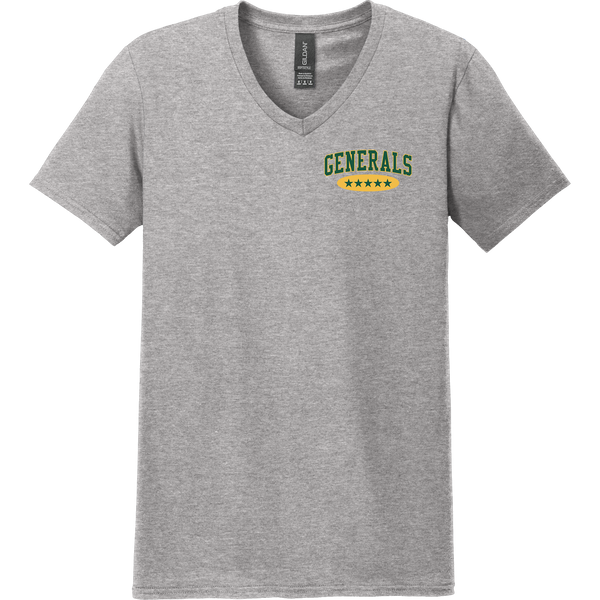 Red Bank Generals Softstyle V-Neck T-Shirt
