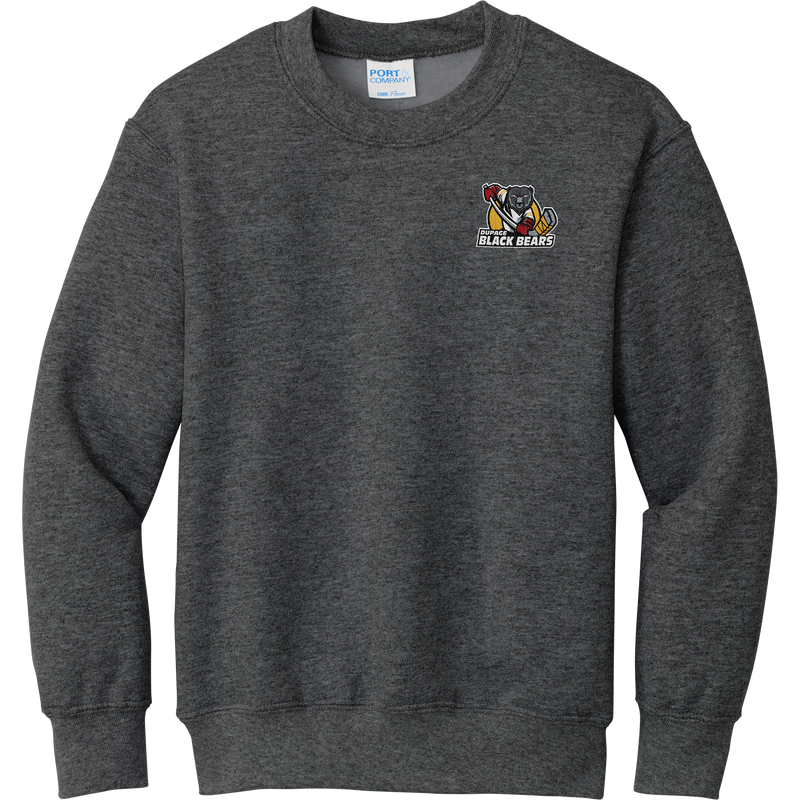 Dupage Black Bears Youth Core Fleece Crewneck Sweatshirt