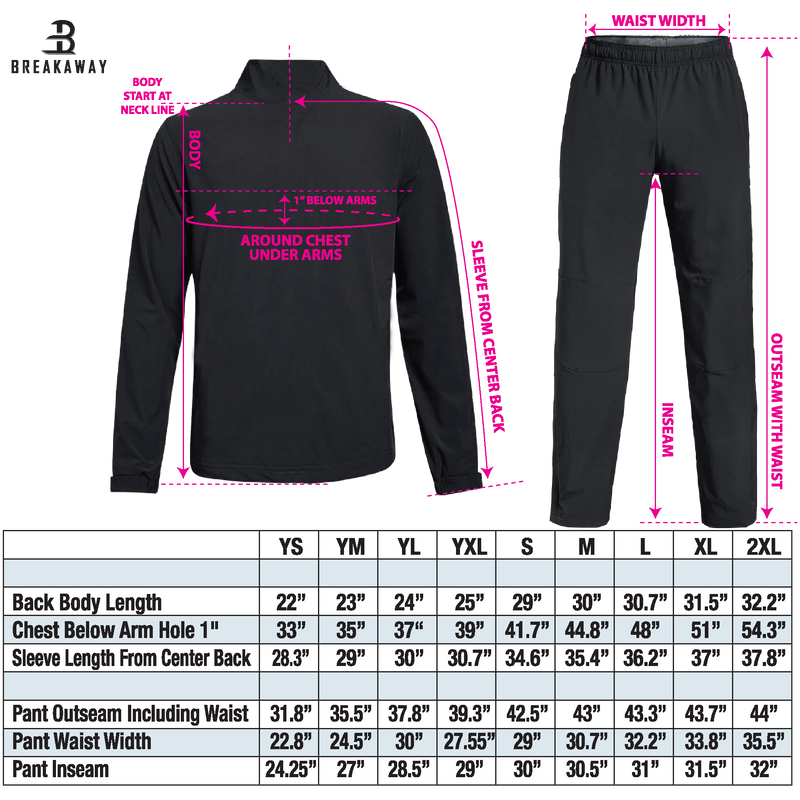 Youth Breakaway Lightweight Warm Up Jacket (Delaware Jr. Blue Hens)
