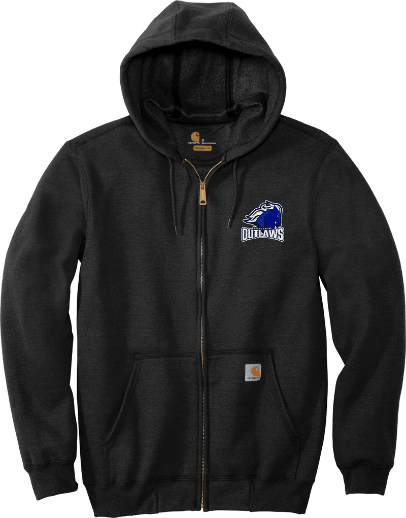 Brandywine Outlaws Carhartt Midweight Hooded Zip-Front Sweatshirt