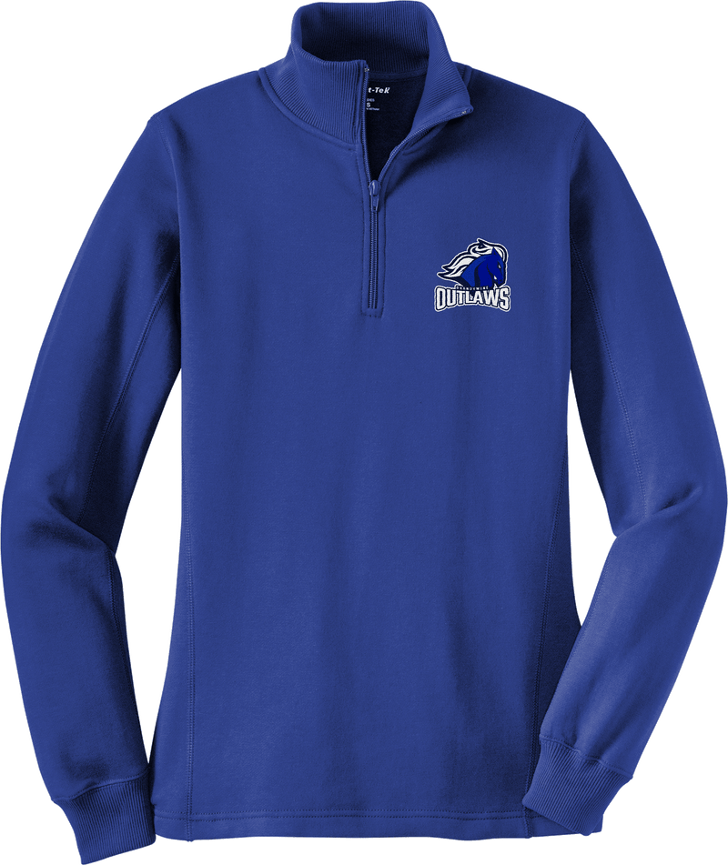 Brandywine Outlaws Ladies 1/4-Zip Sweatshirt