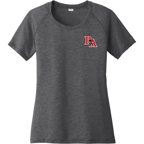 Benet Hockey Ladies PosiCharge Tri-Blend Wicking Scoop Neck Raglan Tee