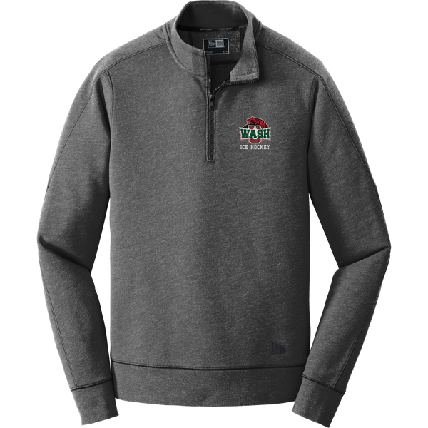 Wash U New Era Tri-Blend Fleece 1/4-Zip Pullover