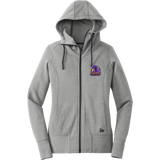 Jr. Phantoms New Era Ladies Tri-Blend Fleece Full-Zip Hoodie