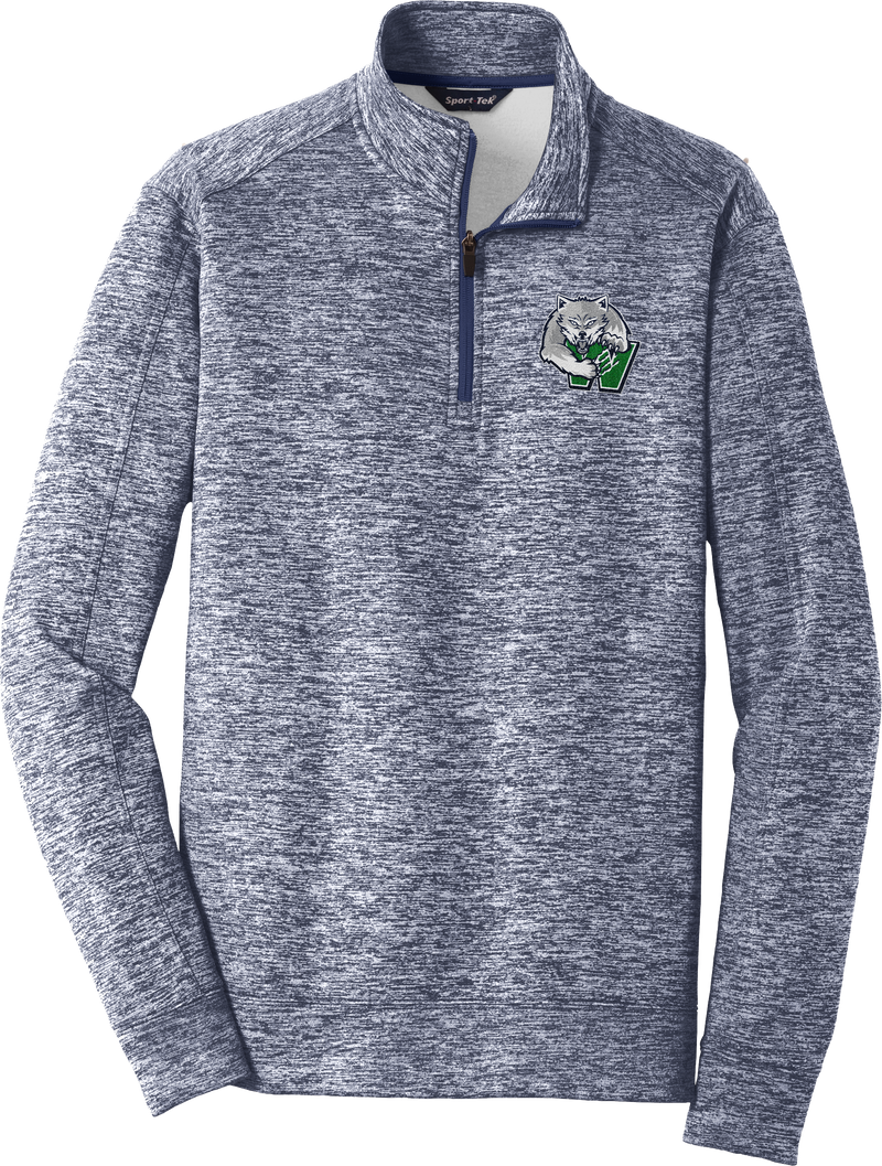 Woodbridge Wolfpack PosiCharge Electric Heather Fleece 1/4-Zip Pullover