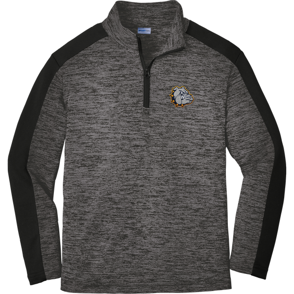 Chelsea Bulldogs Youth PosiCharge Electric Heather Colorblock 1/4-Zip Pullover