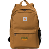 Red Bank Generals Carhartt Canvas Backpack